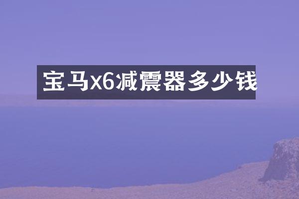 宝马x6减震器多少钱