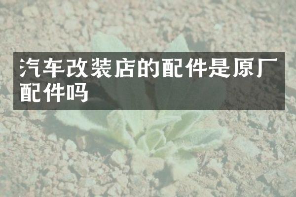 汽车改装店的配件是原厂配件吗
