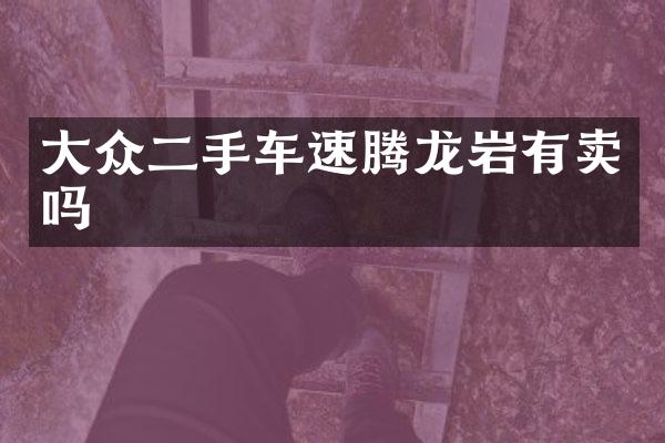 大众二手车速腾龙岩有卖吗