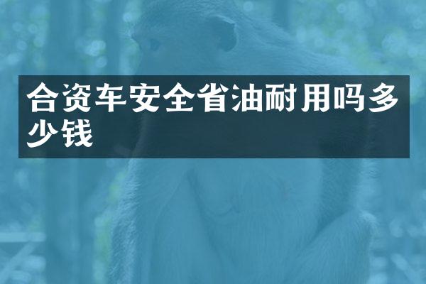 合资车安全省油耐用吗多少钱