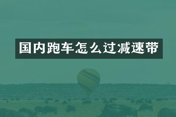 国内跑车怎么过减速带