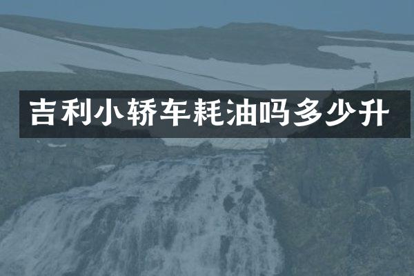 吉利小轿车耗油吗多少升