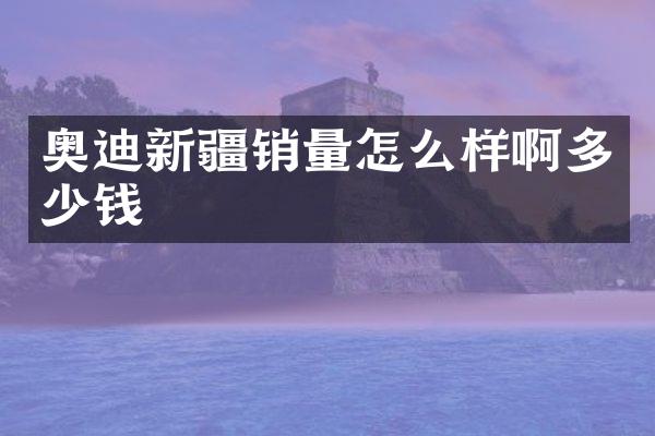 奥迪新疆销量怎么样啊多少钱
