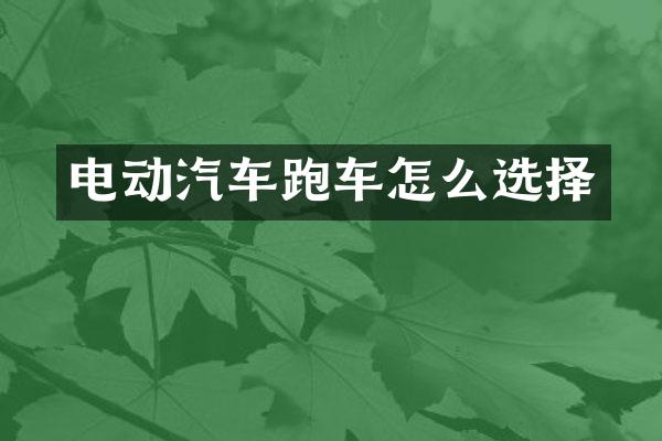 电动汽车跑车怎么选择