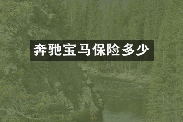 奔驰宝马保险多少