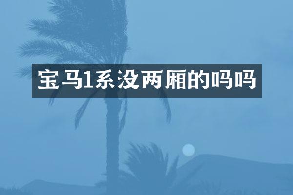 宝马1系没两厢的吗吗