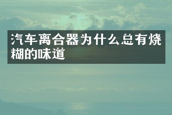 汽车离合器为什么总有烧糊的味道
