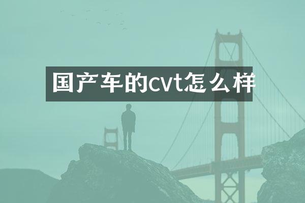 国产车的cvt怎么样