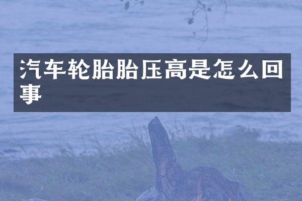 汽车轮胎胎压高是怎么回事