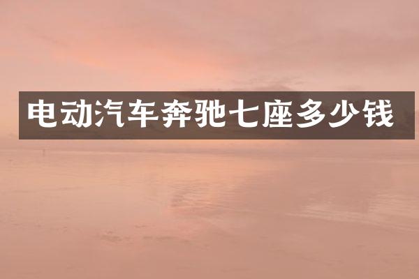电动汽车奔驰七座多少钱