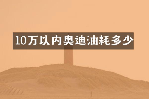 10万以内奥迪油耗多少