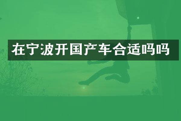 在宁波开国产车合适吗吗