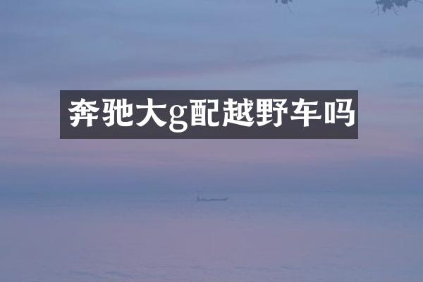 奔驰大g配越野车吗