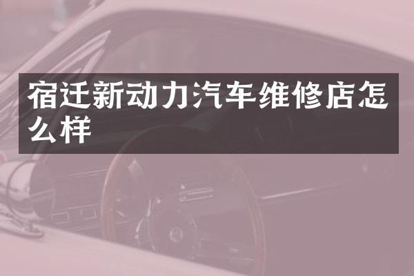 宿迁新动力汽车维修店怎么样