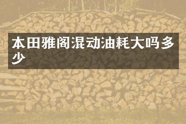 本田雅阁混动油耗大吗多少
