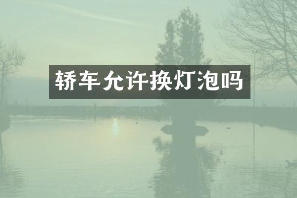 轿车允许换灯泡吗