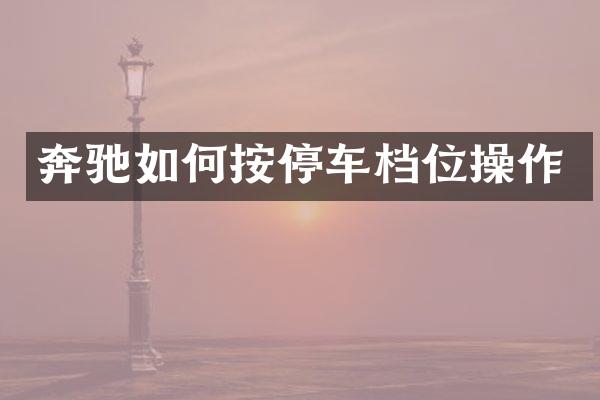 奔驰如何按停车档位操作