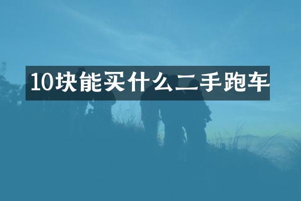 10块能买什么二手跑车