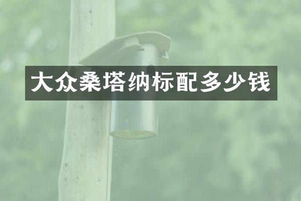 大众桑塔纳标配多少钱