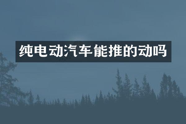 纯电动汽车能推的动吗