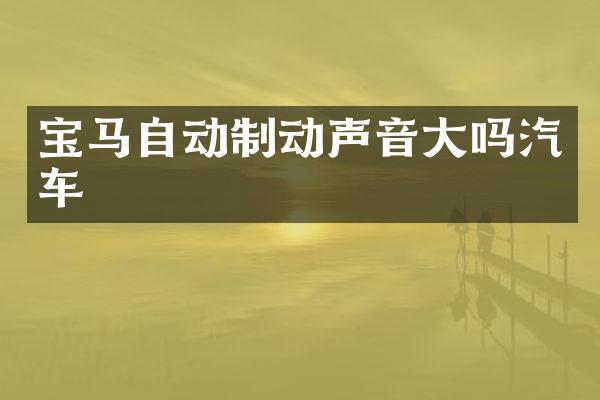 宝马自动制动声音大吗汽车