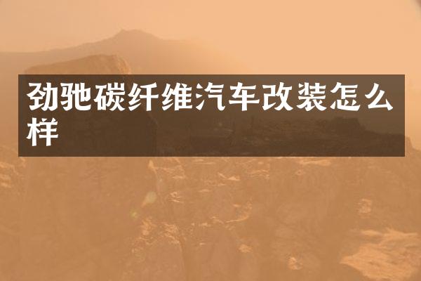 劲驰碳纤维汽车改装怎么样