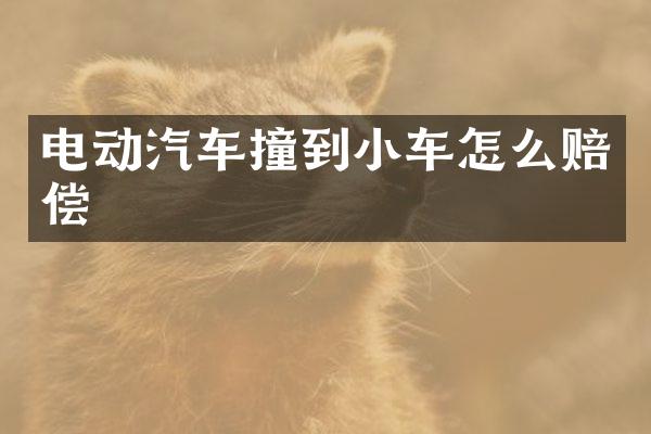 电动汽车撞到小车怎么赔偿