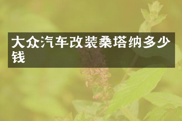 大众汽车改装桑塔纳多少钱