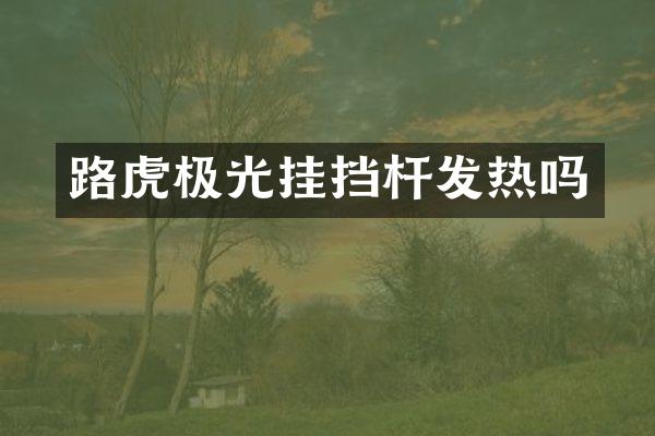 路虎极光挂挡杆发热吗