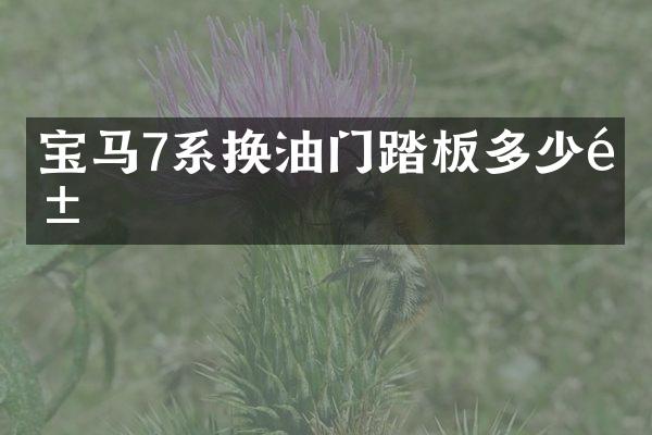 宝马7系换油门踏板多少钱