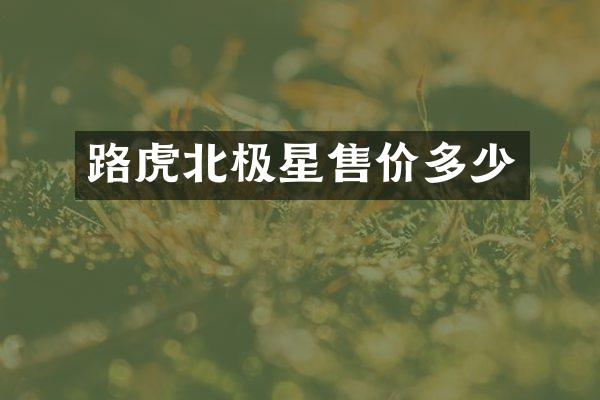路虎北极星售价多少