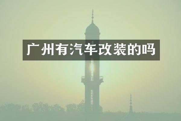 广州有汽车改装的吗