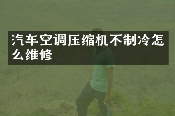 汽车空调压缩机不制冷怎么维修