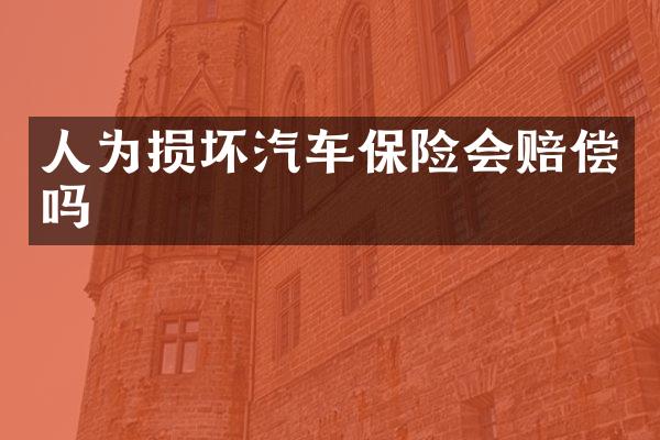 人为损坏汽车保险会赔偿吗