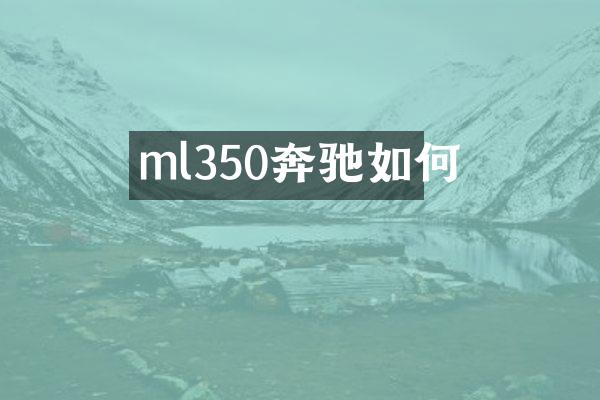 ml350奔驰如何