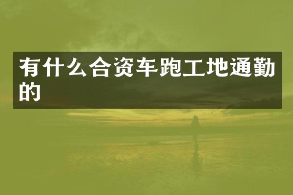 有什么合资车跑工地通勤的