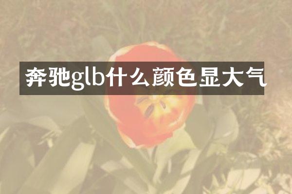 奔驰glb什么颜色显大气