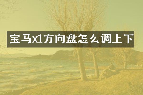宝马x1方向盘怎么调上下