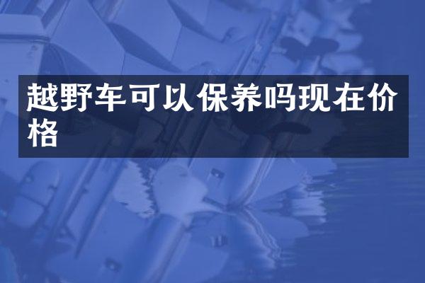 越野车可以保养吗现在价格