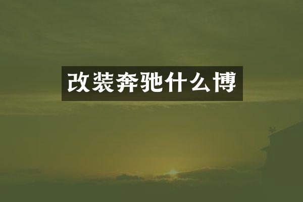 改装奔驰什么博
