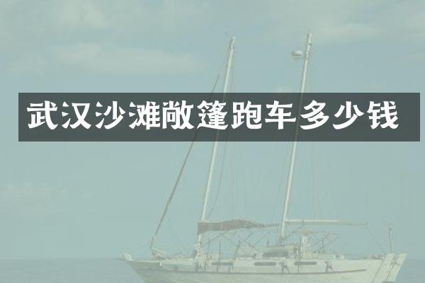 武汉沙滩敞篷跑车多少钱