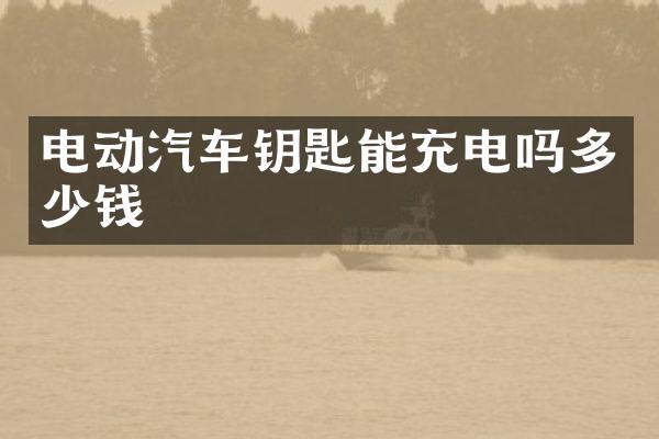电动汽车钥匙能充电吗多少钱
