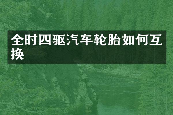 全时四驱汽车轮胎如何互换