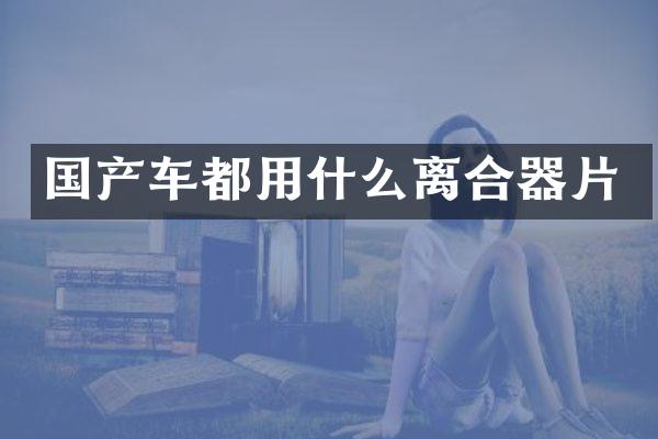 国产车都用什么离合器片