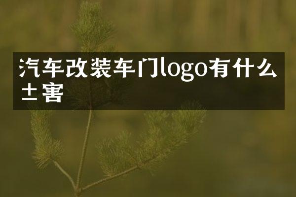 汽车改装车门logo有什么危害