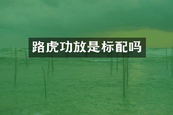 路虎功放是标配吗