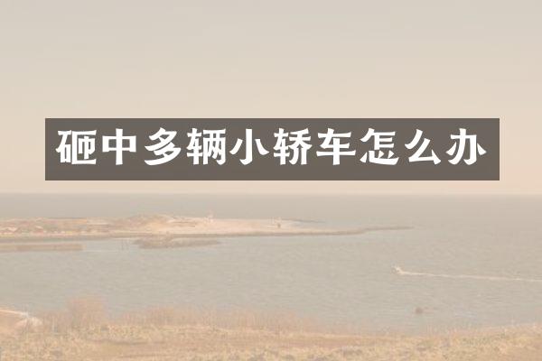 砸中多辆小轿车怎么办