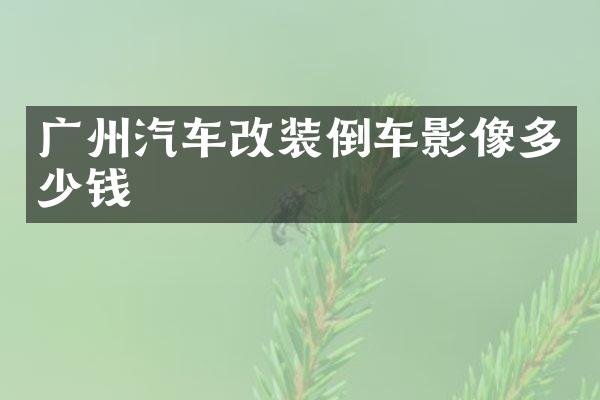 广州汽车改装倒车影像多少钱