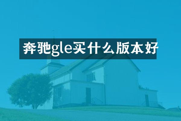 奔驰gle买什么版本好