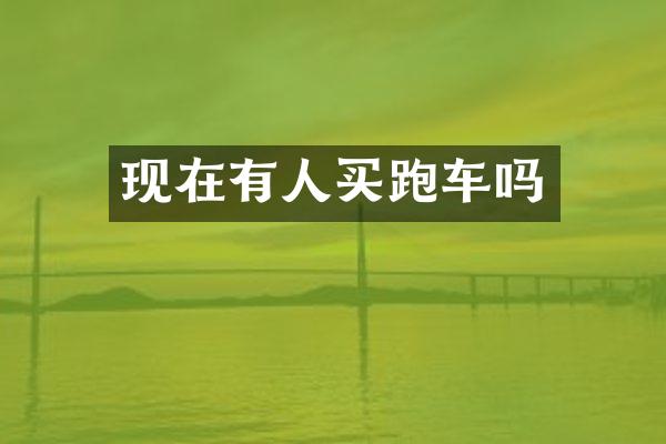 现在有人买跑车吗